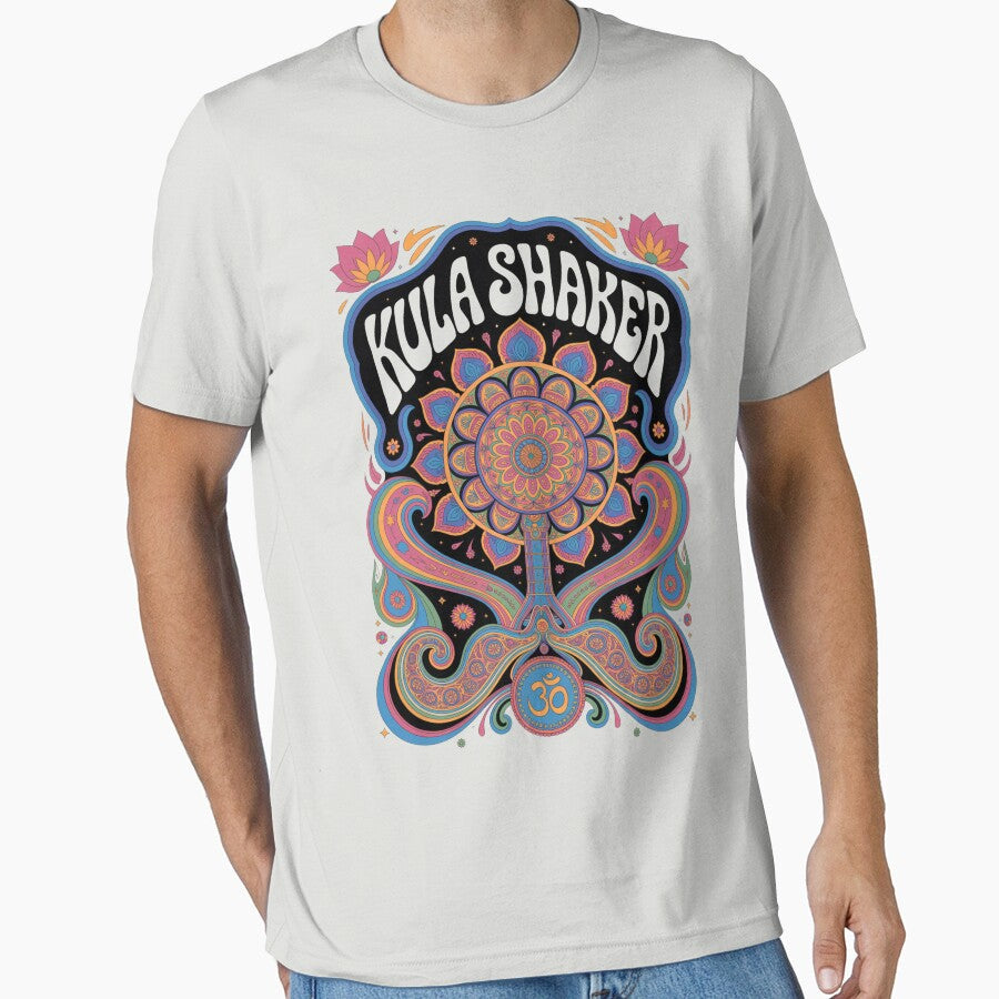 Kula Shaker Art Series Bohemian Psychedelic Rock Expression by Nordic Echo Unisex T-shirt, Sweatshirt, Hoodie, Long Sleeve Tee - T-Shirt, Sweatshirt, Hoodie