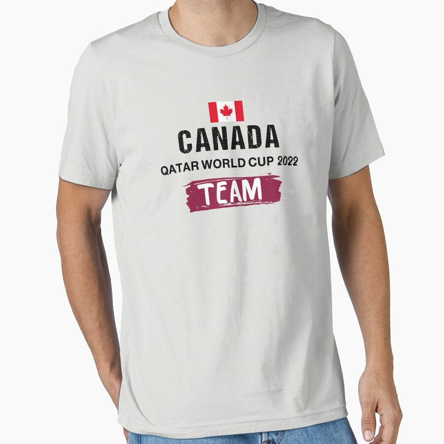CANADA World Cup Football Soccer fan Qatar 2022 by cheslie-style Unisex T-shirt, Sweatshirt, Hoodie, Long Sleeve Tee - T-Shirt, Sweatshirt, Hoodie