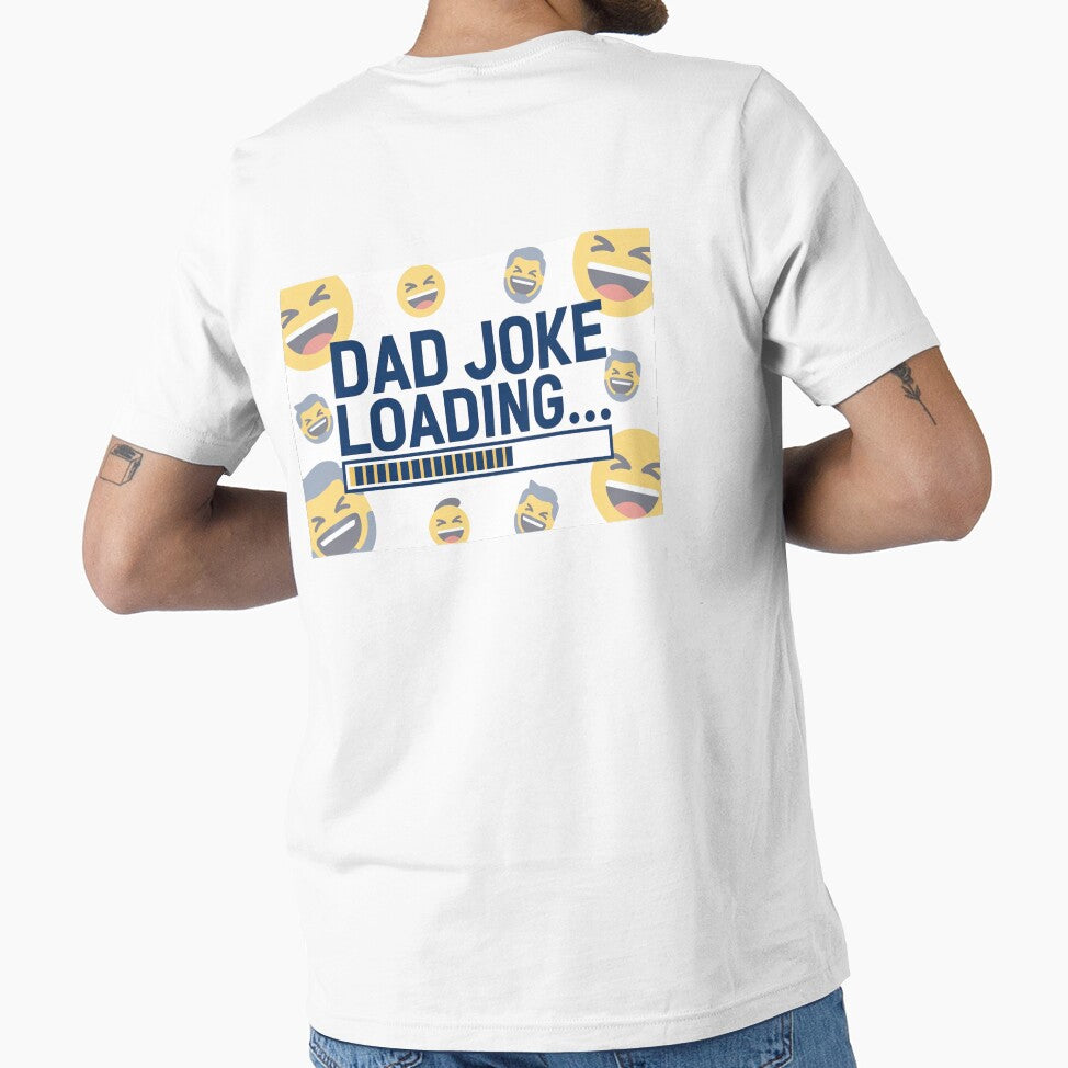 Dad Joke Loading Funny Emoji Graphic by IntelliMindDesigns Unisex T-shirt, Sweatshirt, Hoodie, Long Sleeve Tee - T-Shirt, Sweatshirt, Hoodie