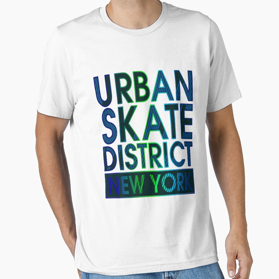Urban Skate District New York by FslRcoz Unisex T-shirt, Sweatshirt, Hoodie, Long Sleeve Tee - T-Shirt, Sweatshirt, Hoodie