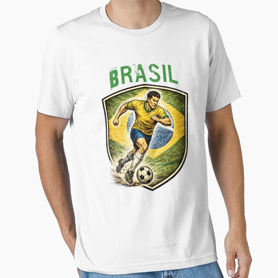 Vintage Brasil - 2026 Futbol Retro Style by Tee Nook Unisex T-shirt, Sweatshirt, Hoodie, Long Sleeve Tee - T-Shirt, Sweatshirt, Hoodie