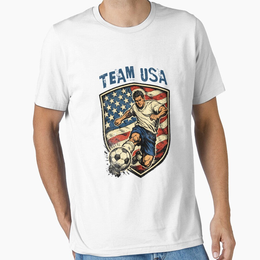 Vintage USA - 2026 Futbol Retro Style by Tee Nook Unisex T-shirt, Sweatshirt, Hoodie, Long Sleeve Tee - T-Shirt, Sweatshirt, Hoodie