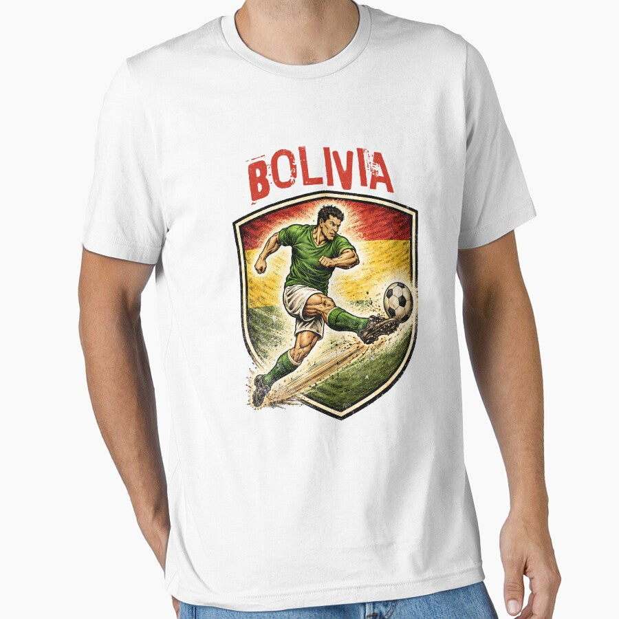 Vintage Bolivia - 2026 Futbol Retro Style by Tee Nook Unisex T-shirt, Sweatshirt, Hoodie, Long Sleeve Tee - T-Shirt, Sweatshirt, Hoodie