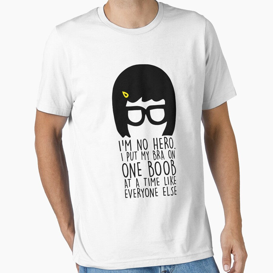 Bobss Cartoon Art Burgerss - I'm No Hero by AuroraCharles6 Unisex T-shirt, Sweatshirt, Hoodie, Long Sleeve Tee - T-Shirt, Sweatshirt, Hoodie