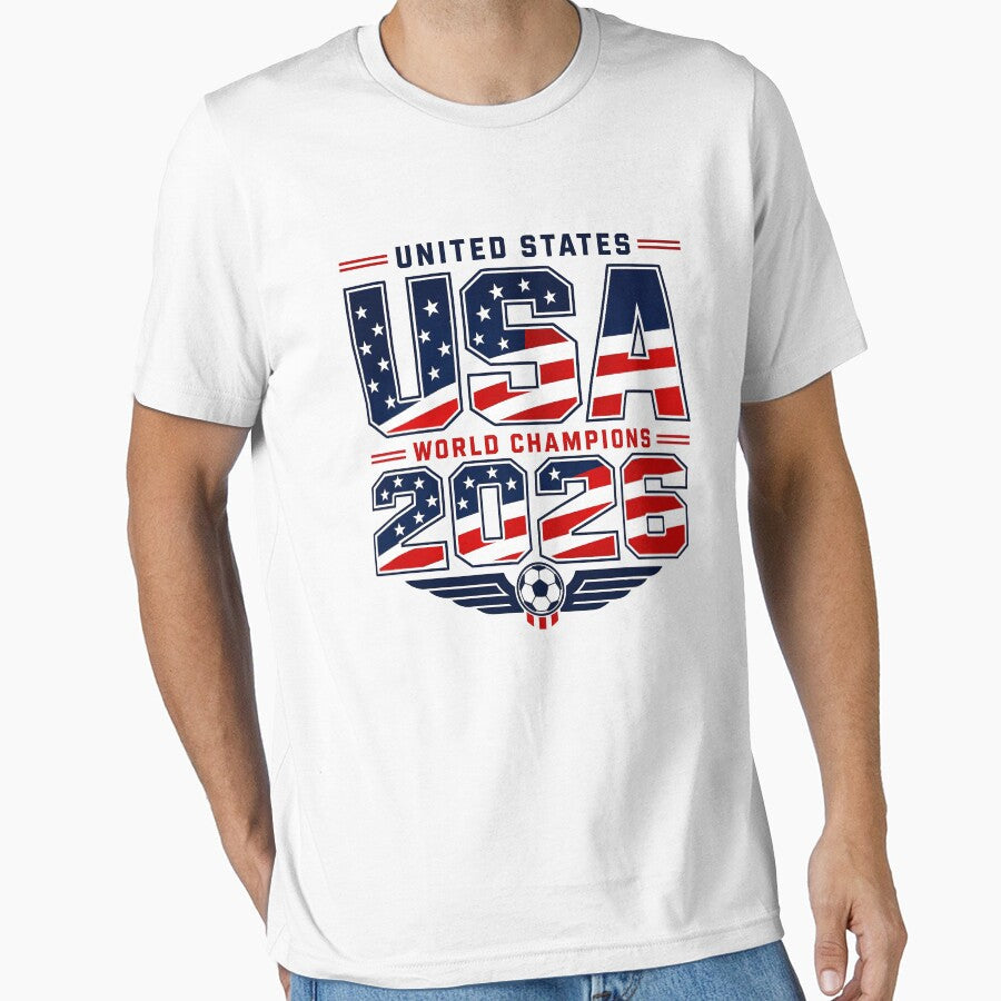USA World Champions 2026  Patriotic Soccer Fan Shirt by davano-germany Unisex T-shirt, Sweatshirt, Hoodie, Long Sleeve Tee - T-Shirt, Sweatshirt, Hoodie