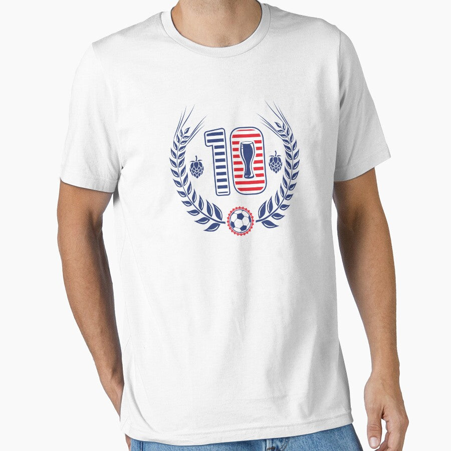Beer and Soccer | USA's Colours by DKdesigns27 Unisex T-shirt, Sweatshirt, Hoodie, Long Sleeve Tee - T-Shirt, Sweatshirt, Hoodie