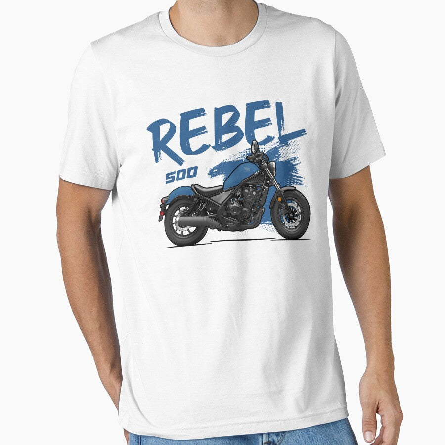 Rebel 500 - Blue by Tomislav Lozi Unisex T-shirt, Sweatshirt, Hoodie, Long Sleeve Tee - T-Shirt, Sweatshirt, Hoodie