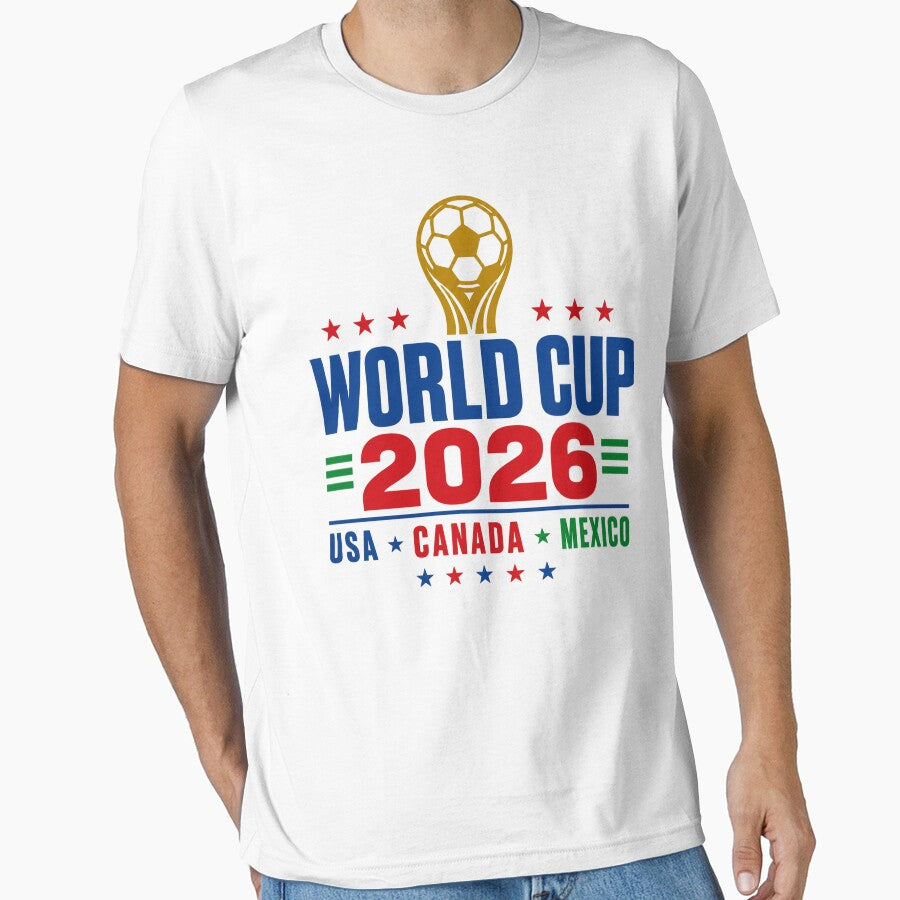 World Cup 2026 Trophy Soccer, USA Canada Mexico Football - USA World Cup 2026 by EiruDamian - T-Shirt, Sweatshirt, Hoodie
