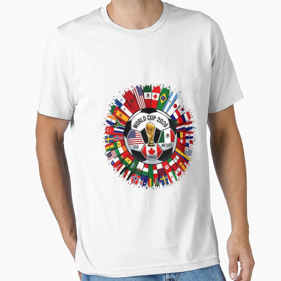 USA Canada Mexico 2026 Football Celebration Fan Art by sirrab Unisex T-shirt, Sweatshirt, Hoodie, Long Sleeve Tee - T-Shirt, Sweatshirt, Hoodie