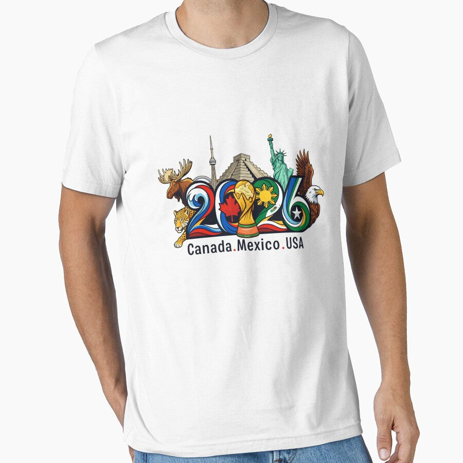 World Soccer 2026 by sahbender Unisex T-shirt, Sweatshirt, Hoodie, Long Sleeve Tee - T-Shirt, Sweatshirt, Hoodie