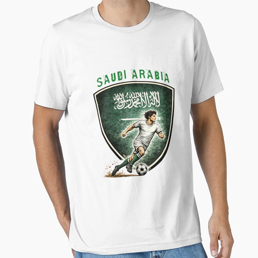 Saudia Arabia - 2026 Futbol Retro Style by Tee Nook Unisex T-shirt, Sweatshirt, Hoodie, Long Sleeve Tee - T-Shirt, Sweatshirt, Hoodie