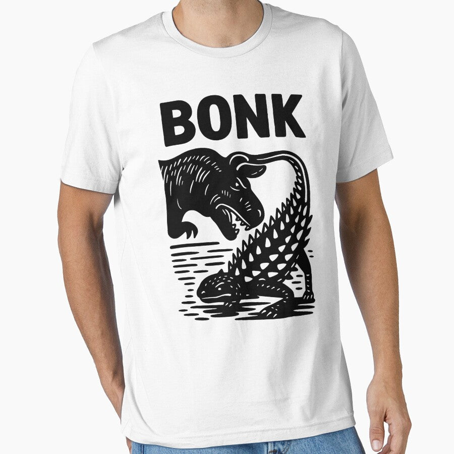 Funny Bonk Dinosaur Ankylosaurus Dino Prehistoric Humor by pansak Unisex T-shirt, Sweatshirt, Hoodie, Long Sleeve Tee - T-Shirt, Sweatshirt, Hoodie