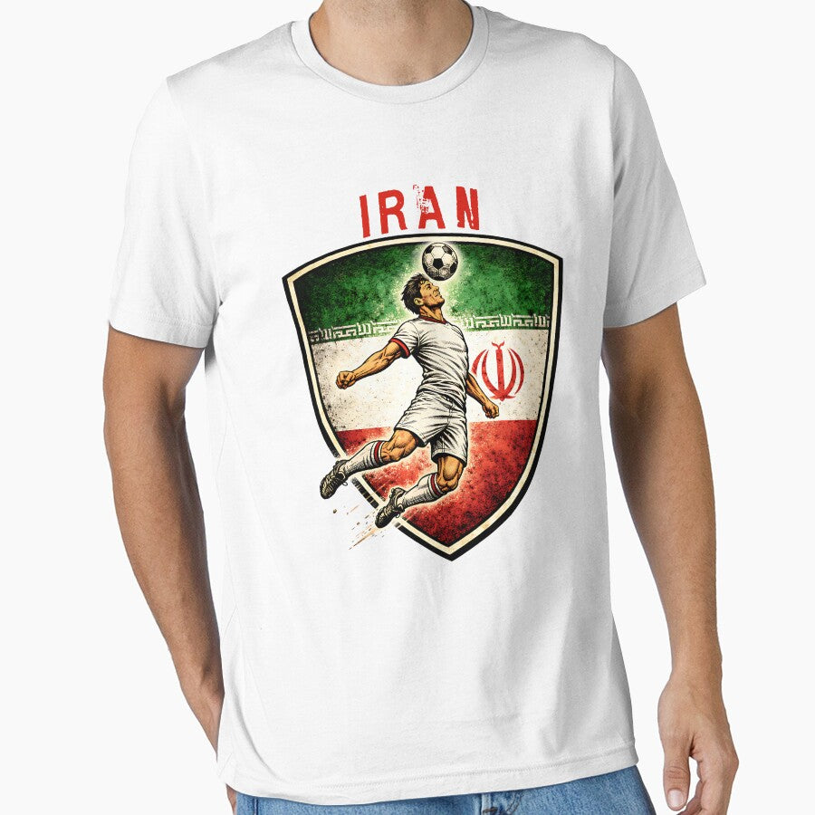 Iran - 2026 Futbol Retro Style by Tee Nook Unisex T-shirt, Sweatshirt, Hoodie, Long Sleeve Tee - T-Shirt, Sweatshirt, Hoodie