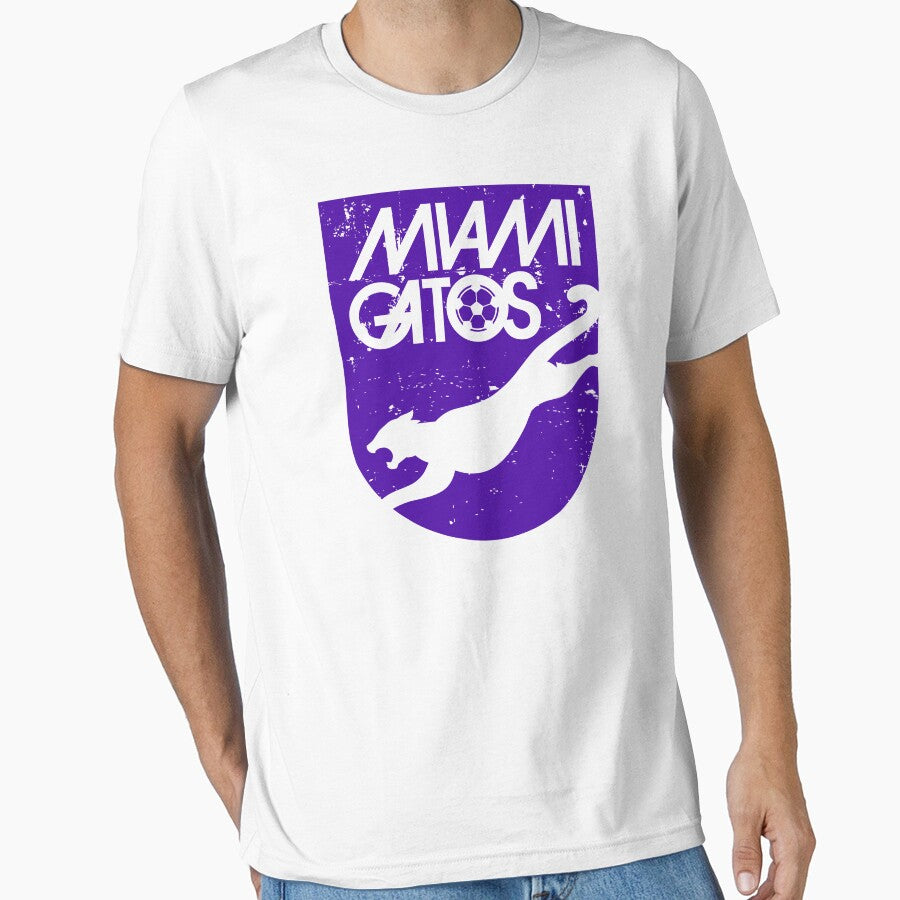 1972 Miami Gatos Defunct Vintage Soccer by Ryan Jay Cruz Unisex T-shirt, Sweatshirt, Hoodie, Long Sleeve Tee - T-Shirt, Sweatshirt, Hoodie
