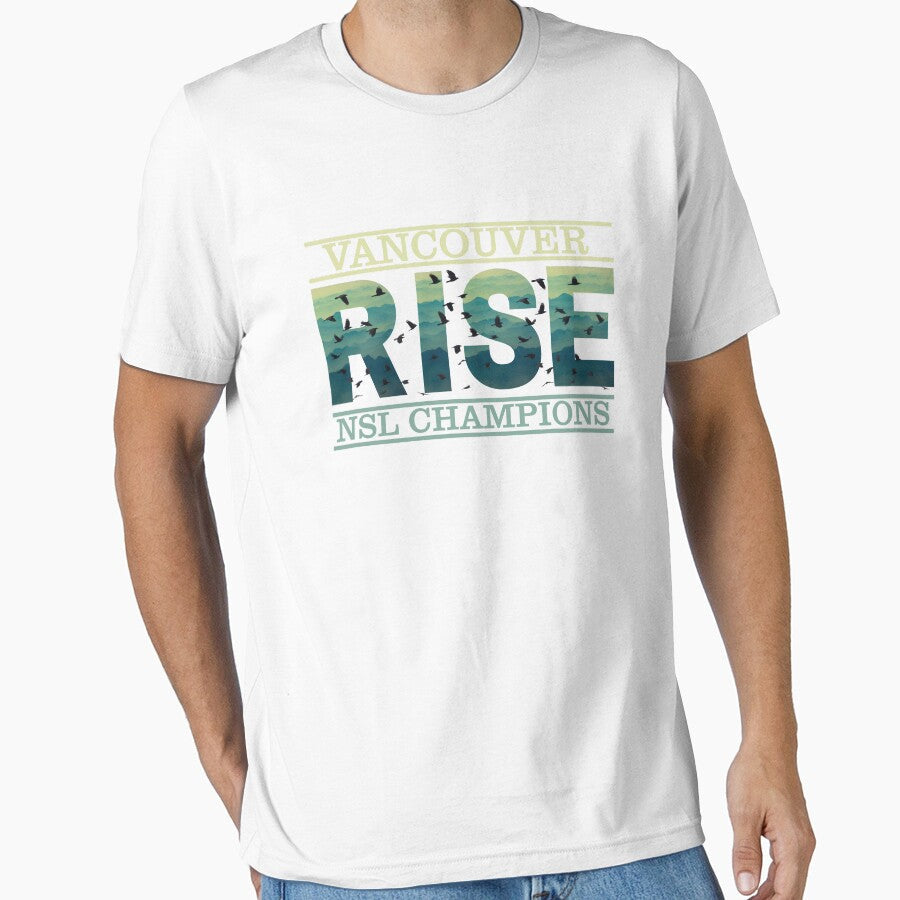 2025 NSL Champions: Vancouver Rise (no background) by RoarCatReads Unisex T-shirt, Sweatshirt, Hoodie, Long Sleeve Tee - T-Shirt, Sweatshirt, Hoodie