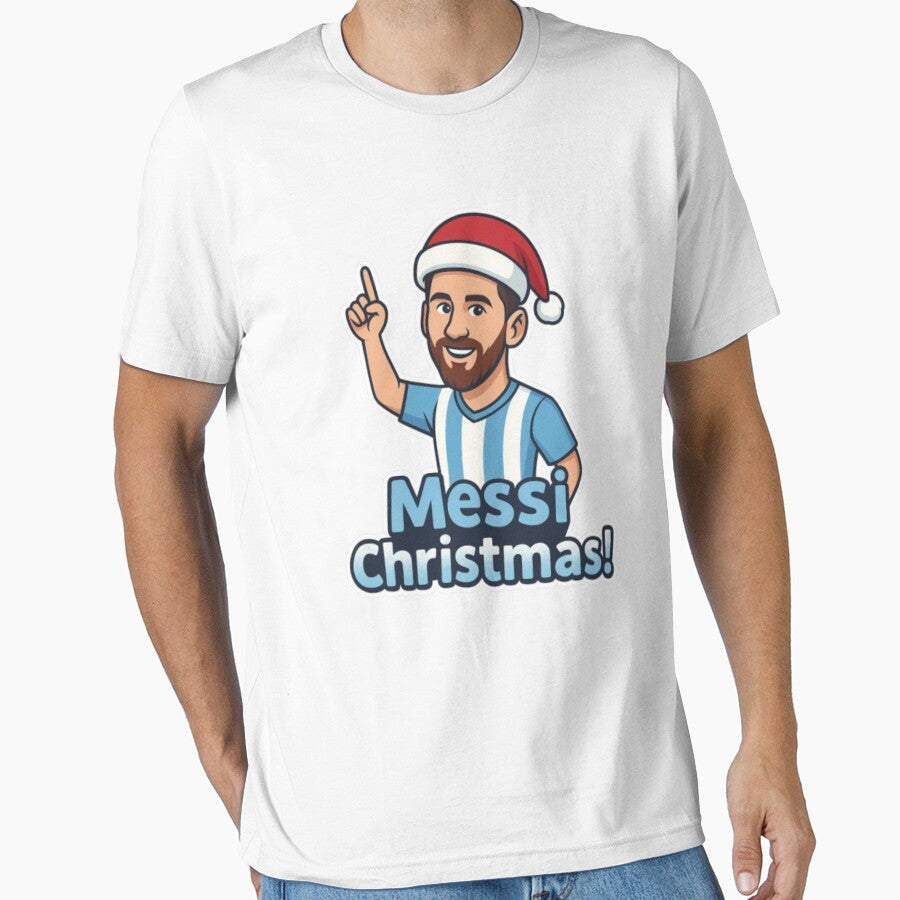 Messi Christmas! Messi Holiday cheer by Oqueartecura Unisex T-shirt, Sweatshirt, Hoodie, Long Sleeve Tee - T-Shirt, Sweatshirt, Hoodie
