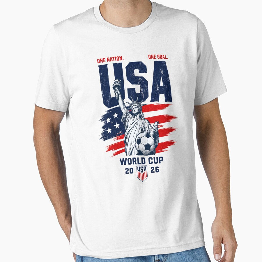 USA Soccer - World Cup 2026 Patriotic - USA World Cup 2026 by EiruDamian Unisex T-shirt, Sweatshirt, Hoodie, Long Sleeve Tee - T-Shirt, Sweatshirt, Hoodie