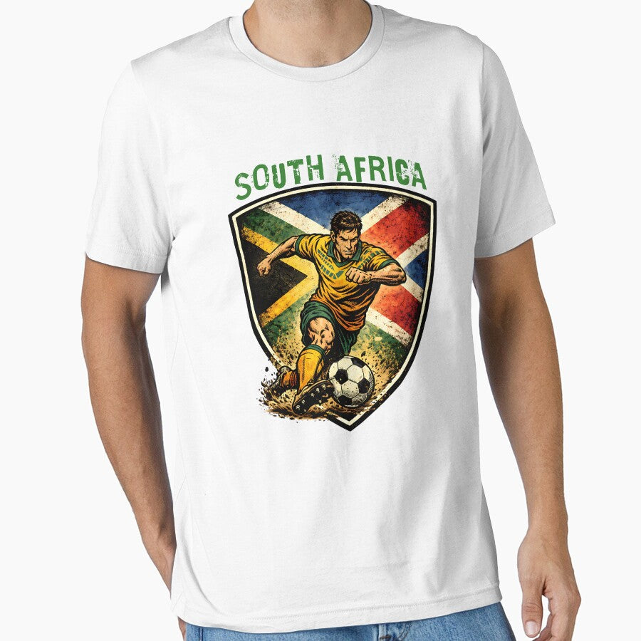 South Africa - 2026 Futbol Retro Style by Tee Nook Unisex T-shirt, Sweatshirt, Hoodie, Long Sleeve Tee - T-Shirt, Sweatshirt, Hoodie