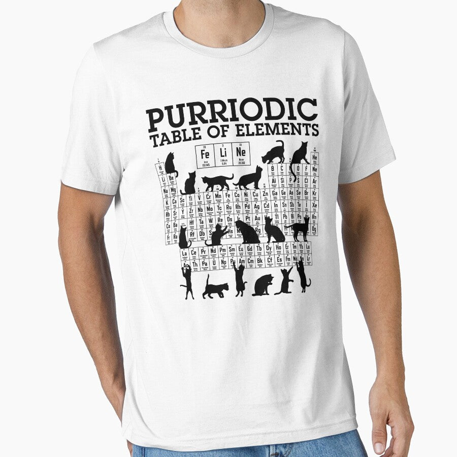 Purriodic Periodic Table Of Elements Cat Lover Cats Science by GrandeDuc Unisex T-shirt, Sweatshirt, Hoodie, Long Sleeve Tee - T-Shirt, Sweatshirt, Hoodie