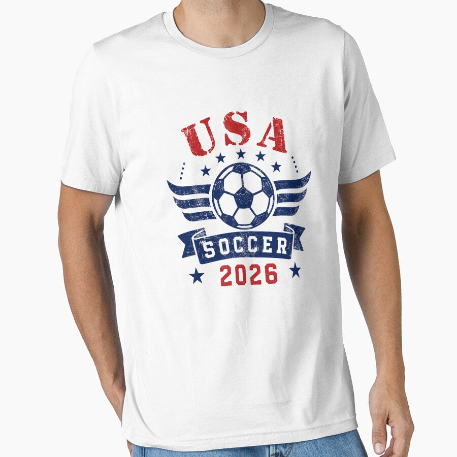 USA World Cup 2026 Soccer by PMartistArtStu Unisex T-shirt, Sweatshirt, Hoodie, Long Sleeve Tee - T-Shirt, Sweatshirt, Hoodie