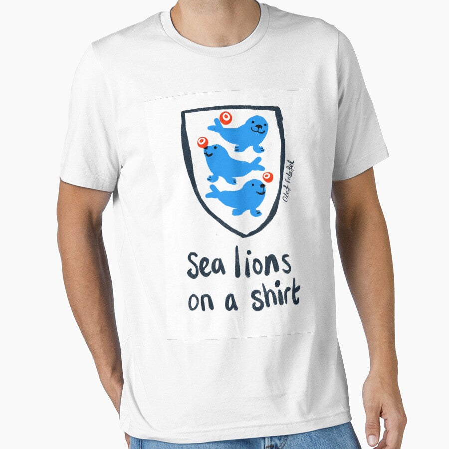 Sea lions on a shirt by Ofalafel Unisex T-shirt, Sweatshirt, Hoodie, Long Sleeve Tee - T-Shirt, Sweatshirt, Hoodie