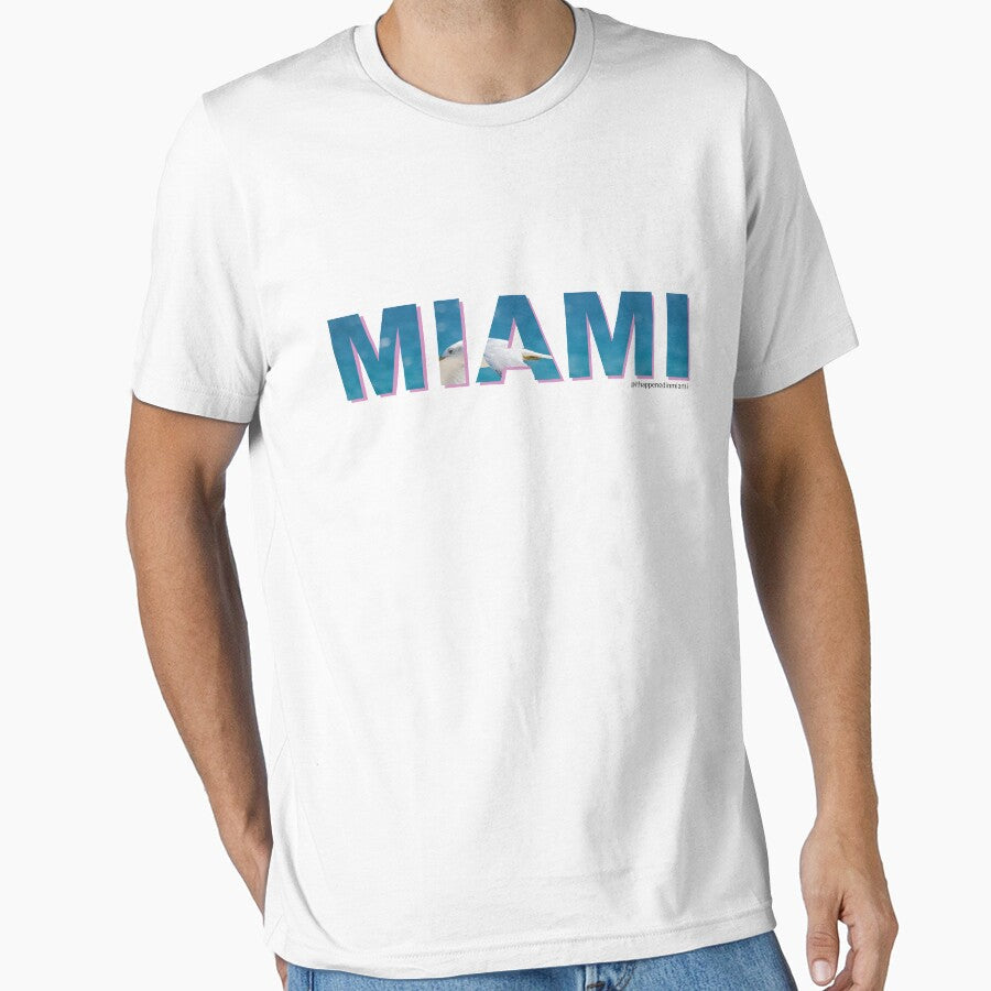 Miami-Seagull Tee by smdgallery Unisex T-shirt, Sweatshirt, Hoodie, Long Sleeve Tee - T-Shirt, Sweatshirt, Hoodie
