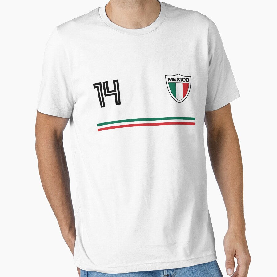 Mexico Football Classic Jersey Soccer Team No. 14 Cup T Shirt by screenworks Unisex T-shirt, Sweatshirt, Hoodie, Long Sleeve Tee - T-Shirt, Sweatshirt, Hoodie