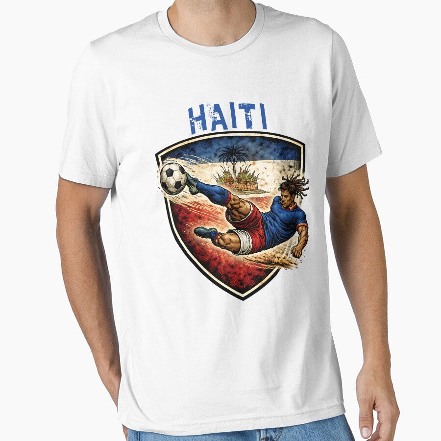 Vintage Haiti - 2026 Futbol Retro Style by Tee Nook Unisex T-shirt, Sweatshirt, Hoodie, Long Sleeve Tee - T-Shirt, Sweatshirt, Hoodie