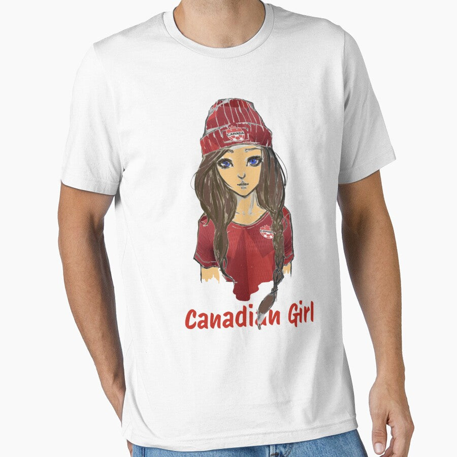 Canadian Girl Soccer Fan by famousflies313 Unisex T-shirt, Sweatshirt, Hoodie, Long Sleeve Tee - T-Shirt, Sweatshirt, Hoodie