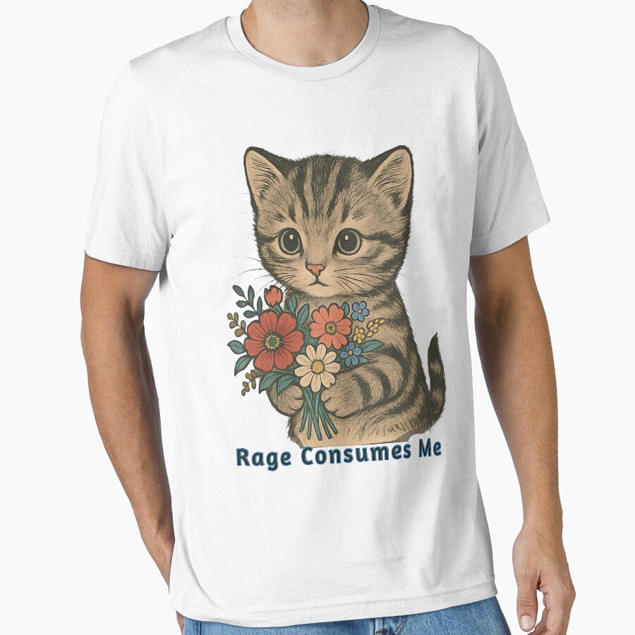 Rage Consumes Me Funny Cat by gear-posters Unisex T-shirt, Sweatshirt, Hoodie, Long Sleeve Tee - T-Shirt, Sweatshirt, Hoodie