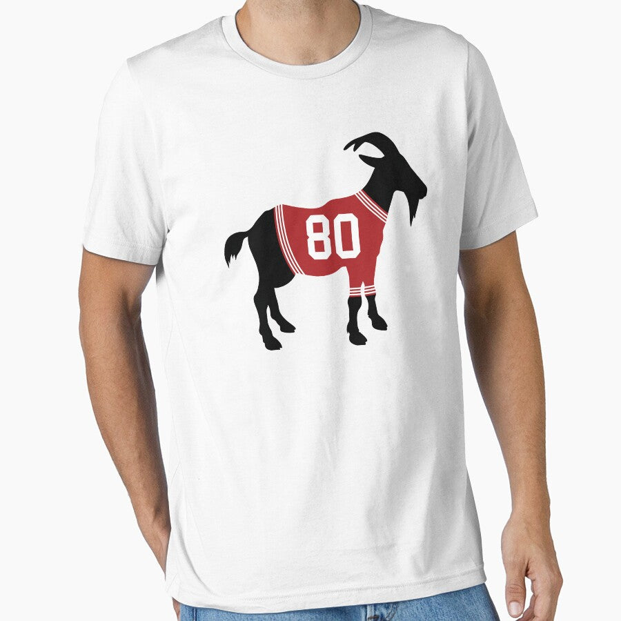 Jerry Rice GOAT by cwijeta Unisex T-shirt, Sweatshirt, Hoodie, Long Sleeve Tee - T-Shirt, Sweatshirt, Hoodie
