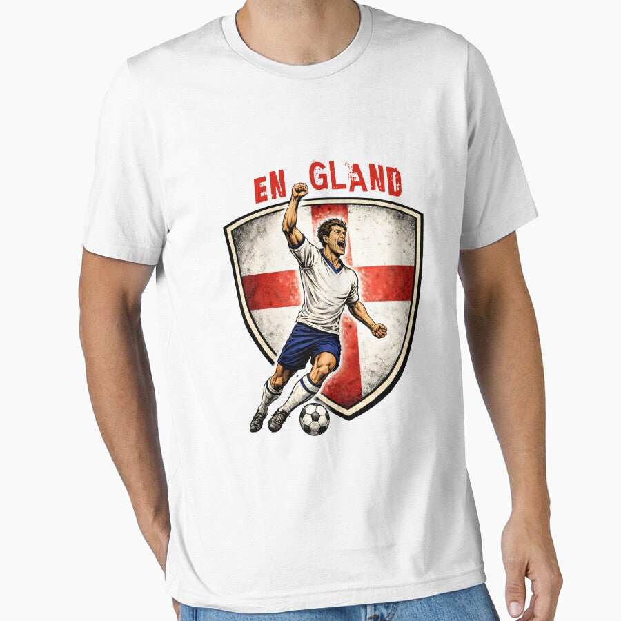 England - 2026 Futbol Retro Style by Tee Nook Unisex T-shirt, Sweatshirt, Hoodie, Long Sleeve Tee - T-Shirt, Sweatshirt, Hoodie