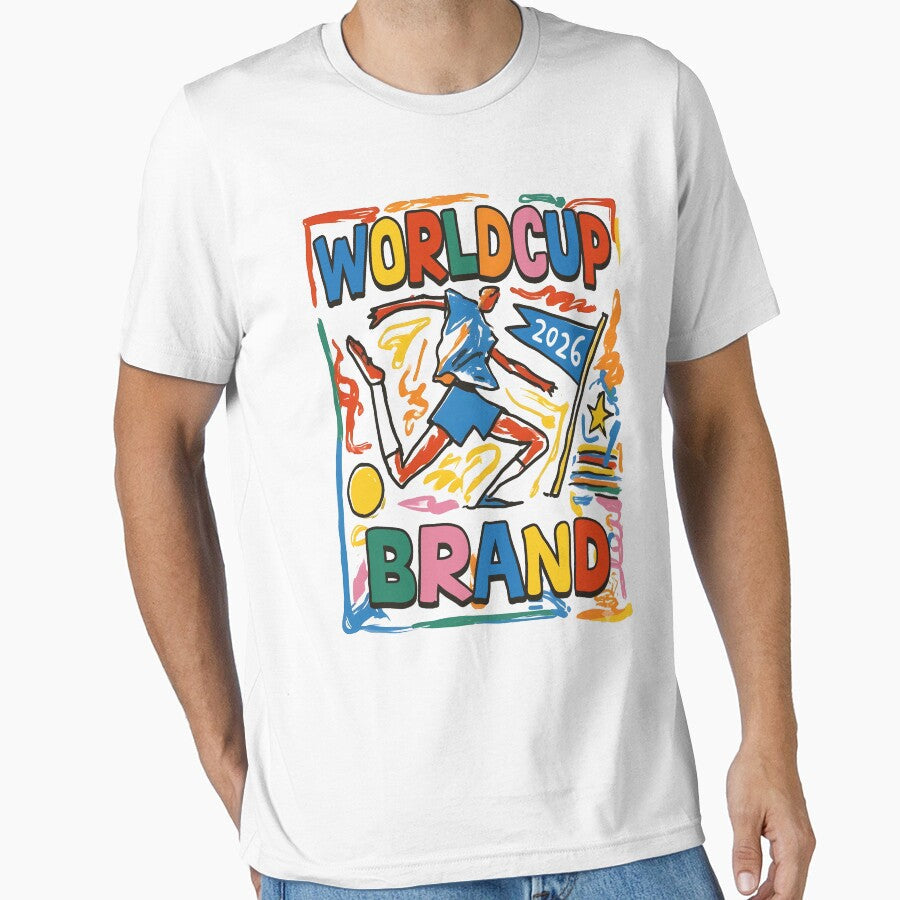 World Cup Brand 2026 Soccer Tournament Colorful Print by KAWKAW-DRHM Unisex T-shirt, Sweatshirt, Hoodie, Long Sleeve Tee - T-Shirt, Sweatshirt, Hoodie