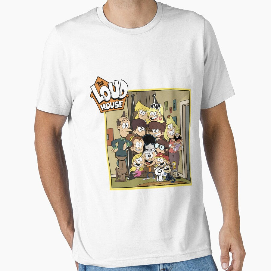 Busy House Family Big Cartoon Funny in Vintage by CheekyViviana Unisex T-shirt, Sweatshirt, Hoodie, Long Sleeve Tee - T-Shirt, Sweatshirt, Hoodie
