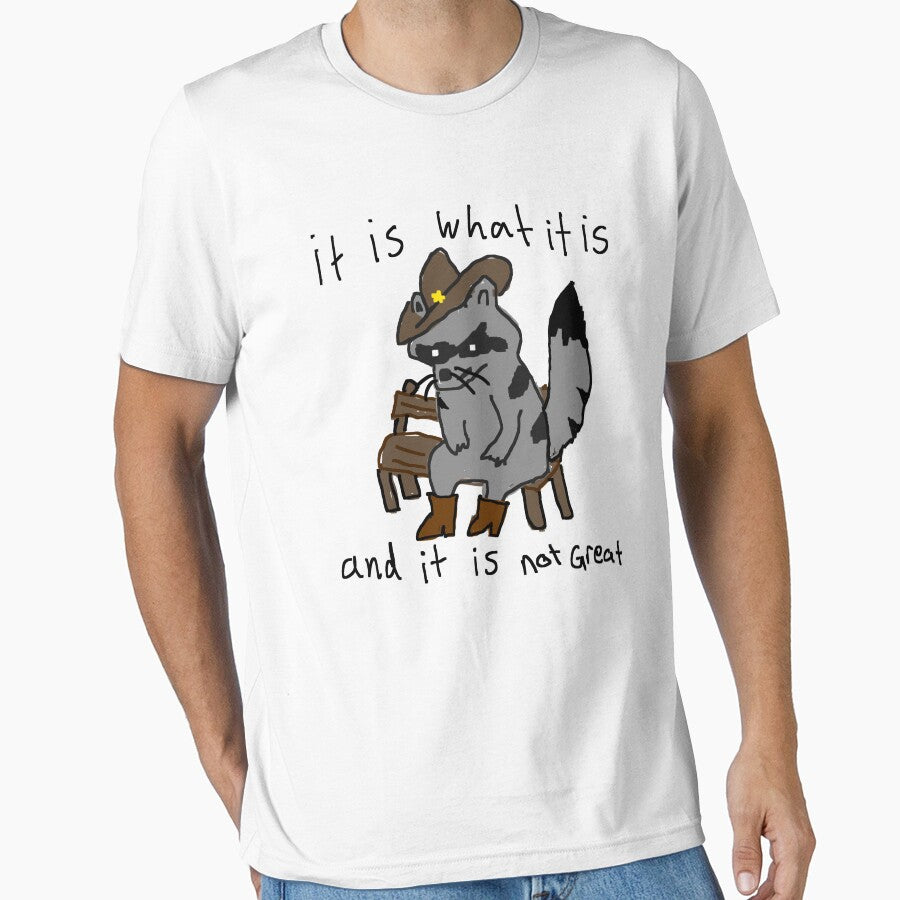 Cowboy raccoon by Chaos Haven Unisex T-shirt, Sweatshirt, Hoodie, Long Sleeve Tee - T-Shirt, Sweatshirt, Hoodie