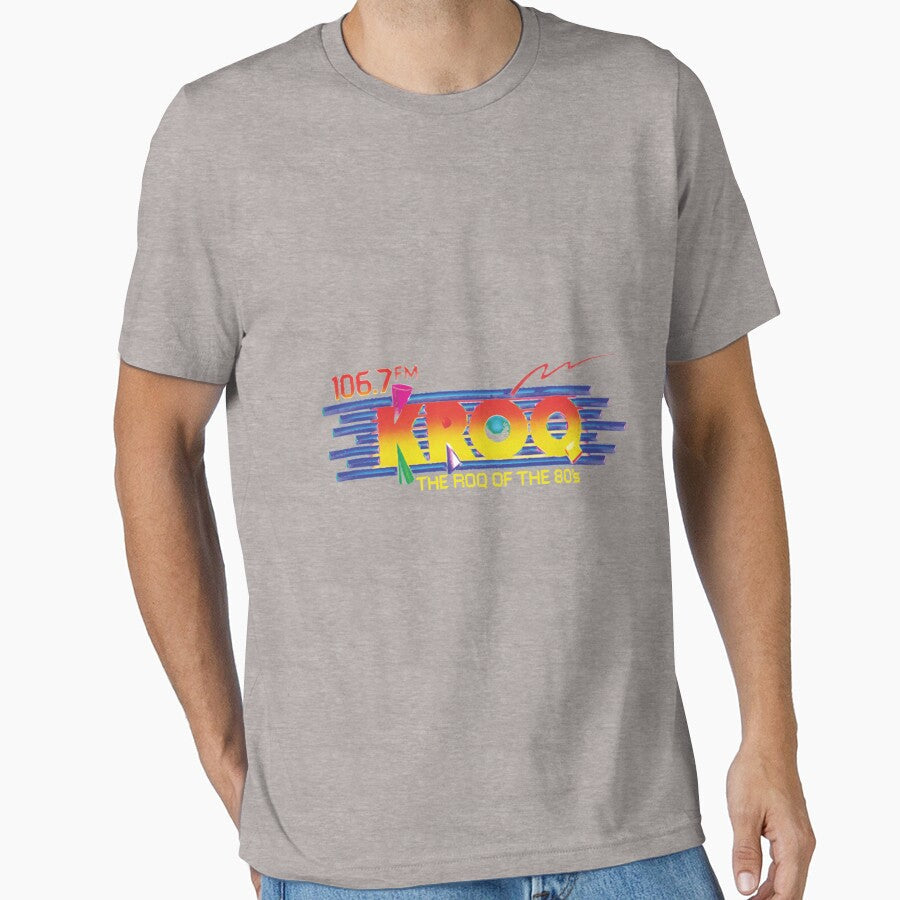 KROQ THE ROQ OF THE 80s Essential by ElsaHoeger Unisex T-shirt, Sweatshirt, Hoodie, Long Sleeve Tee - T-Shirt, Sweatshirt, Hoodie