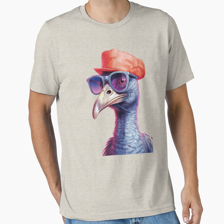 Cassowary / Australian. Bird with cap by Toms Tee Unisex T-shirt, Sweatshirt, Hoodie, Long Sleeve Tee - T-Shirt, Sweatshirt, Hoodie