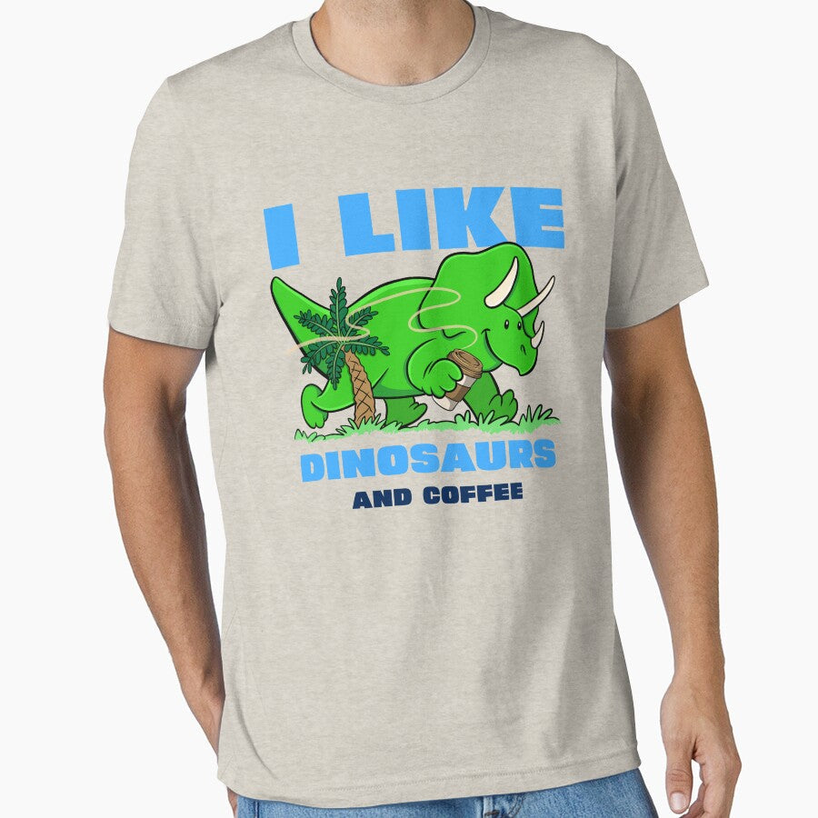 I like dinosaurs and coffee by ImaginarStore Unisex T-shirt, Sweatshirt, Hoodie, Long Sleeve Tee - T-Shirt, Sweatshirt, Hoodie