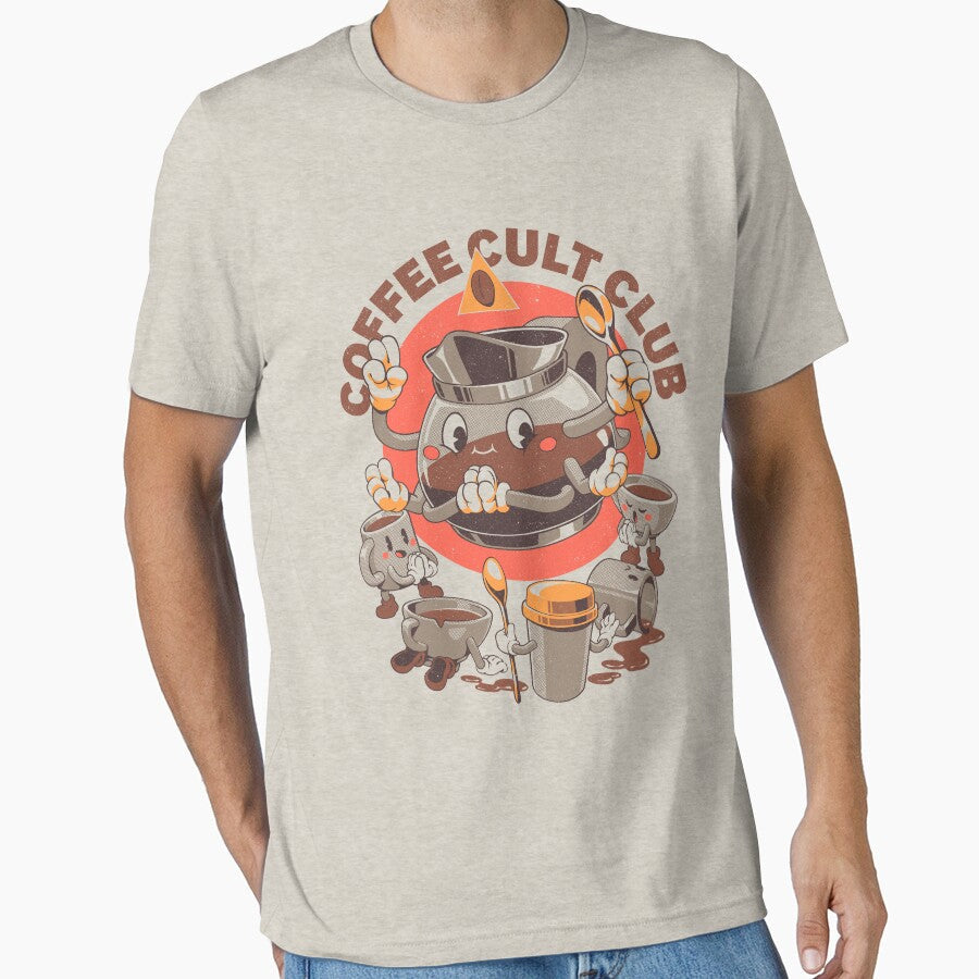 Holy Coffee Club by Ilustrata Unisex T-shirt, Sweatshirt, Hoodie, Long Sleeve Tee - T-Shirt, Sweatshirt, Hoodie