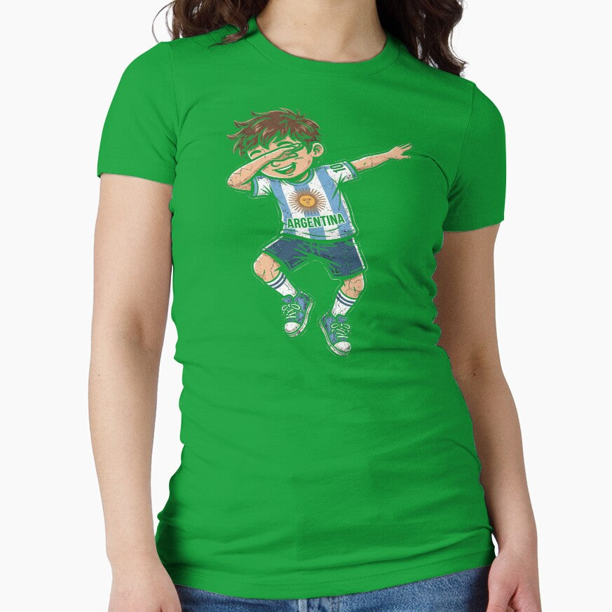 Soccer Boy Dabbing Argentina by FinovaGate Unisex T-shirt, Sweatshirt, Hoodie, Long Sleeve Tee - T-Shirt, Sweatshirt, Hoodie