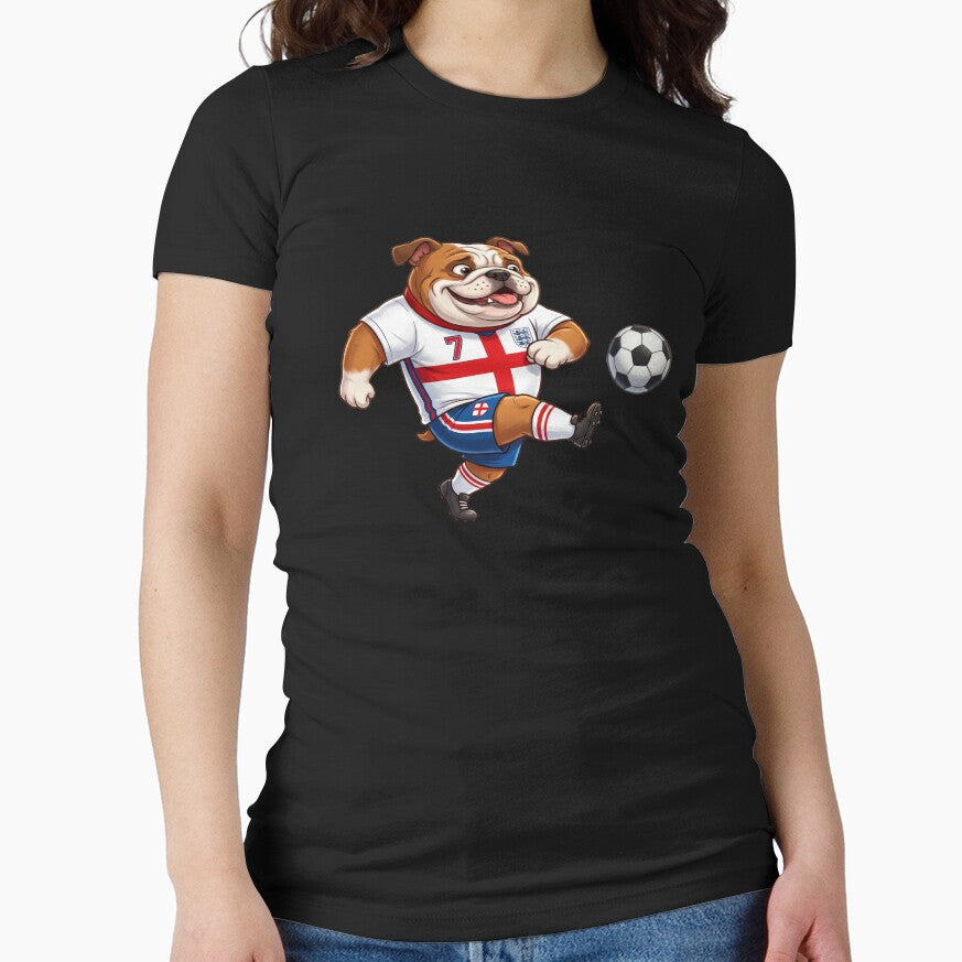 England Bulldog  Football World Cup 2026 Cartoon Mascot Sticker by David Mateo ArtWorks Unisex T-shirt, Sweatshirt, Hoodie, Long Sleeve Tee - T-Shirt, Sweatshirt, Hoodie