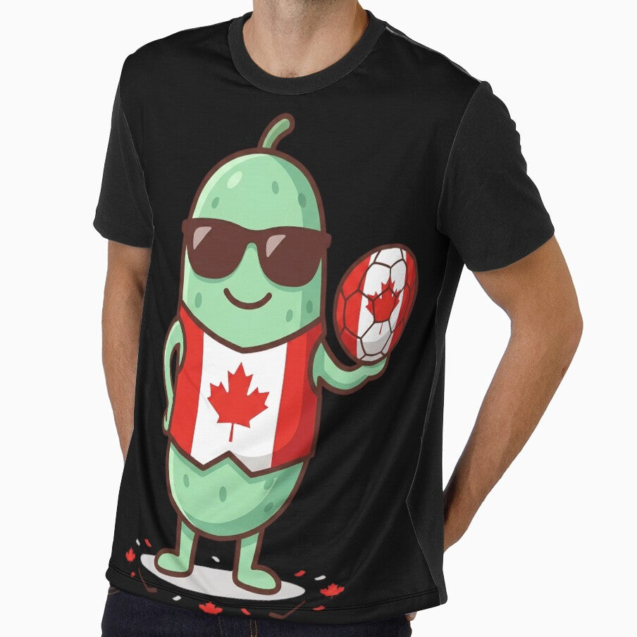 Cute Canadian Soccer Pickle Fan Shirt Funny Pickle Lover Canada Football Supporter Kawaii Sports Gift by Basma Designs | Funny Shirts, Stickers & Mugs - T-Shirt, Sweatshirt, Hoodie