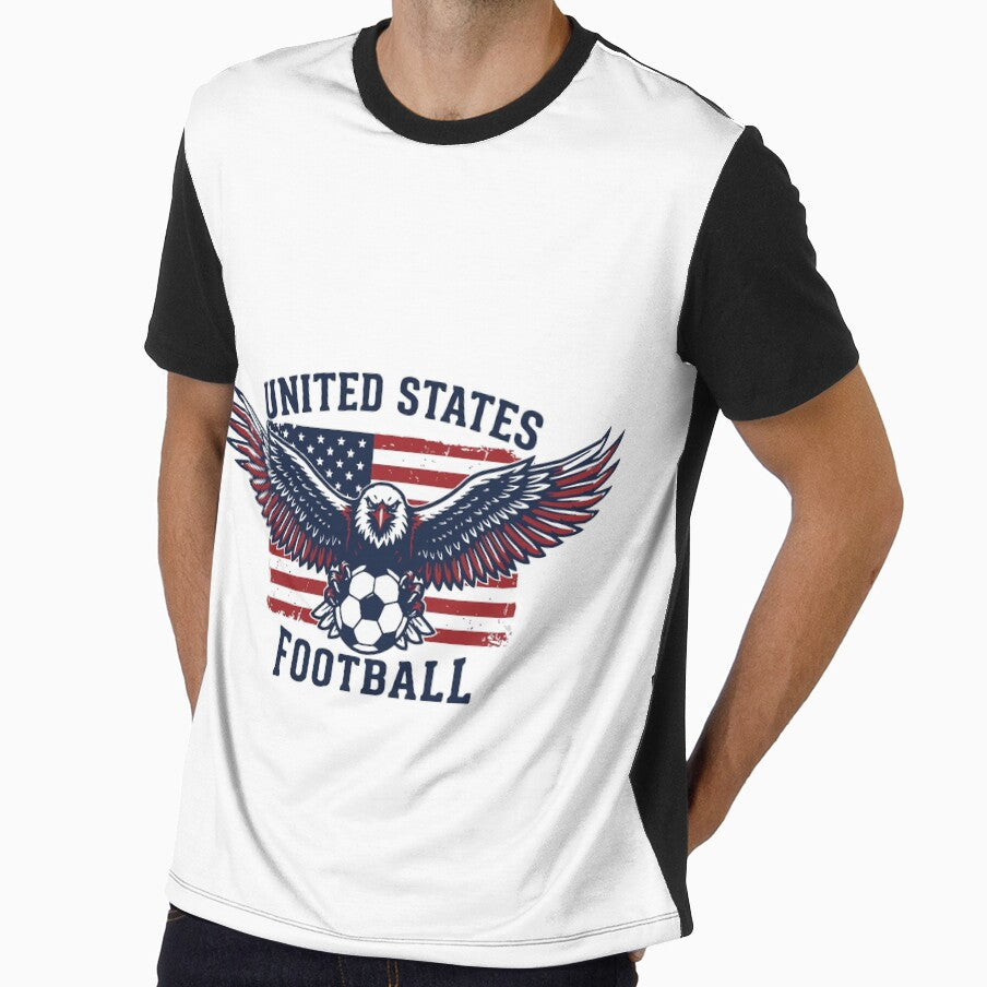 United States Soccer Eagle American Flag Pride by Lulustarfox Unisex T-shirt, Sweatshirt, Hoodie, Long Sleeve Tee - T-Shirt, Sweatshirt, Hoodie