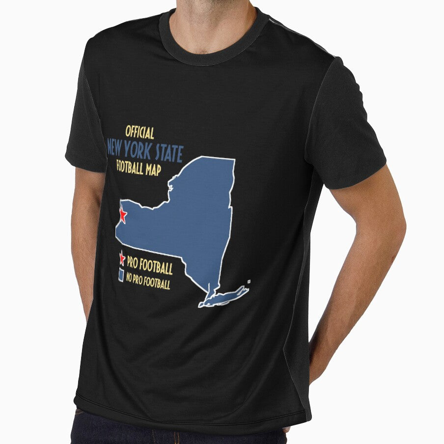 Official New York State Football Map by NeboulaHamra Unisex T-shirt, Sweatshirt, Hoodie, Long Sleeve Tee - T-Shirt, Sweatshirt, Hoodie