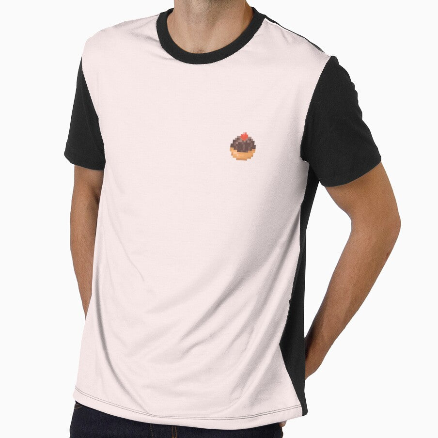 Pixel Art Chocolate Cake by TakoyakiTech Unisex T-shirt, Sweatshirt, Hoodie, Long Sleeve Tee - T-Shirt, Sweatshirt, Hoodie