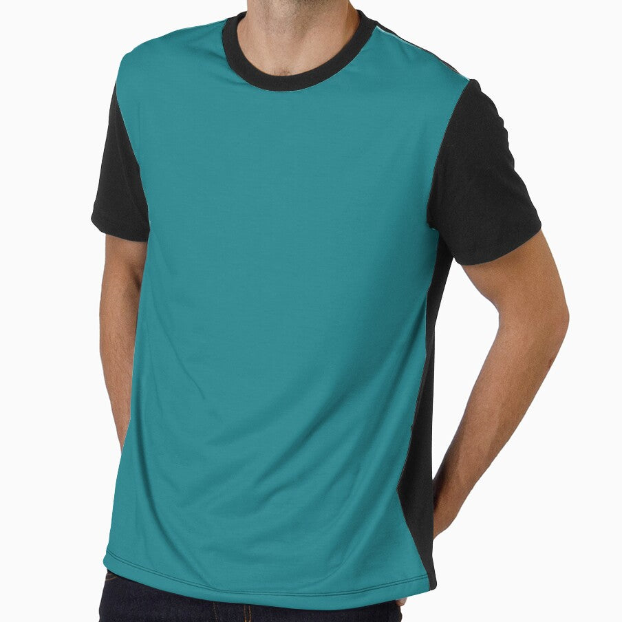 Retro Teal Blue Solid Color by Delinda Graphic Studio Unisex T-shirt, Sweatshirt, Hoodie, Long Sleeve Tee - T-Shirt, Sweatshirt, Hoodie