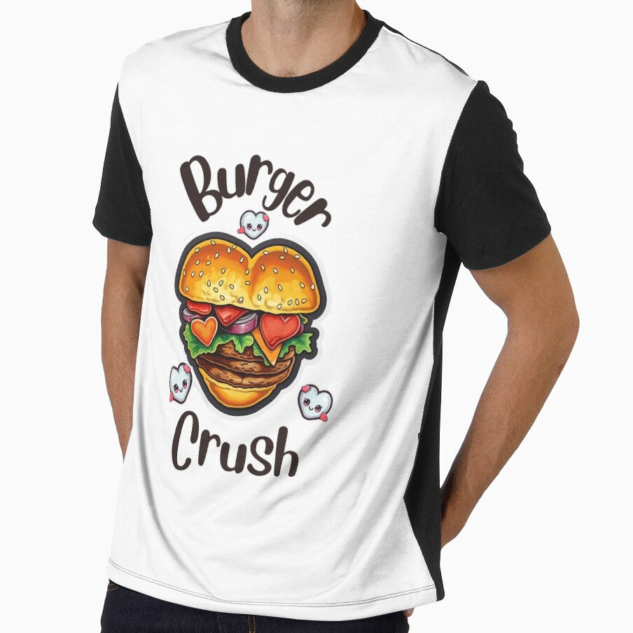 Burger Crush Design for Light Background by zwrohn Unisex T-shirt, Sweatshirt, Hoodie, Long Sleeve Tee - T-Shirt, Sweatshirt, Hoodie
