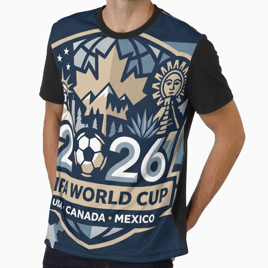North America Soccer Tournament 2026 Modern Emblem Vibe by Pride Emblem Prints Unisex T-shirt, Sweatshirt, Hoodie, Long Sleeve Tee - T-Shirt, Sweatshirt, Hoodie