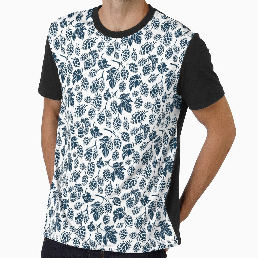 Hops pattern by DeltaBOX Unisex T-shirt, Sweatshirt, Hoodie, Long Sleeve Tee - T-Shirt, Sweatshirt, Hoodie
