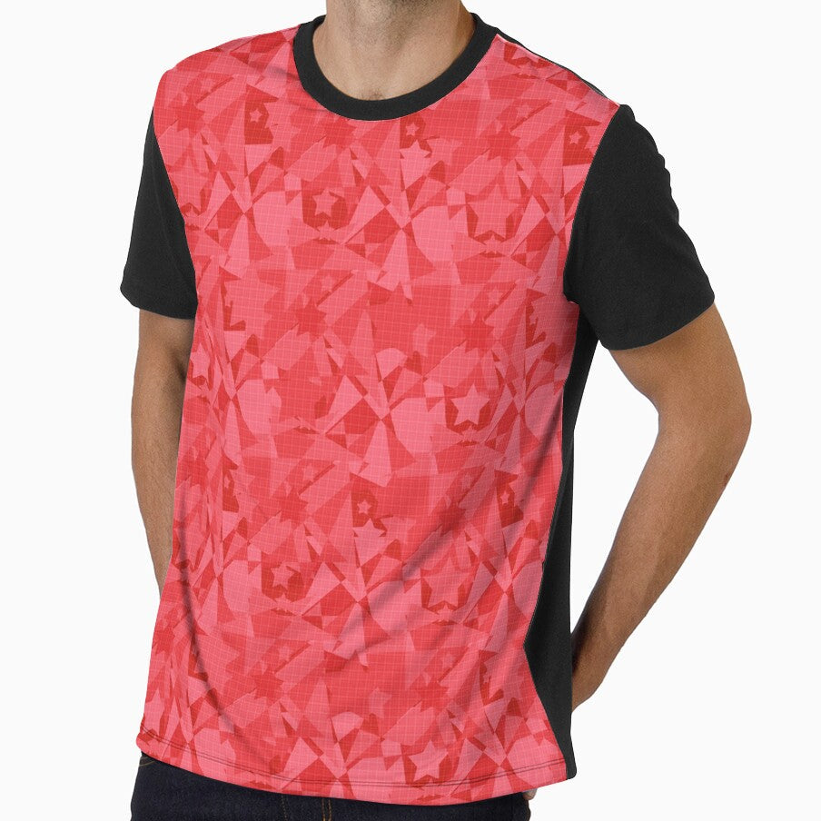 Texture abstract with stars red scarlet by fuzzyfox Unisex T-shirt, Sweatshirt, Hoodie, Long Sleeve Tee - T-Shirt, Sweatshirt, Hoodie